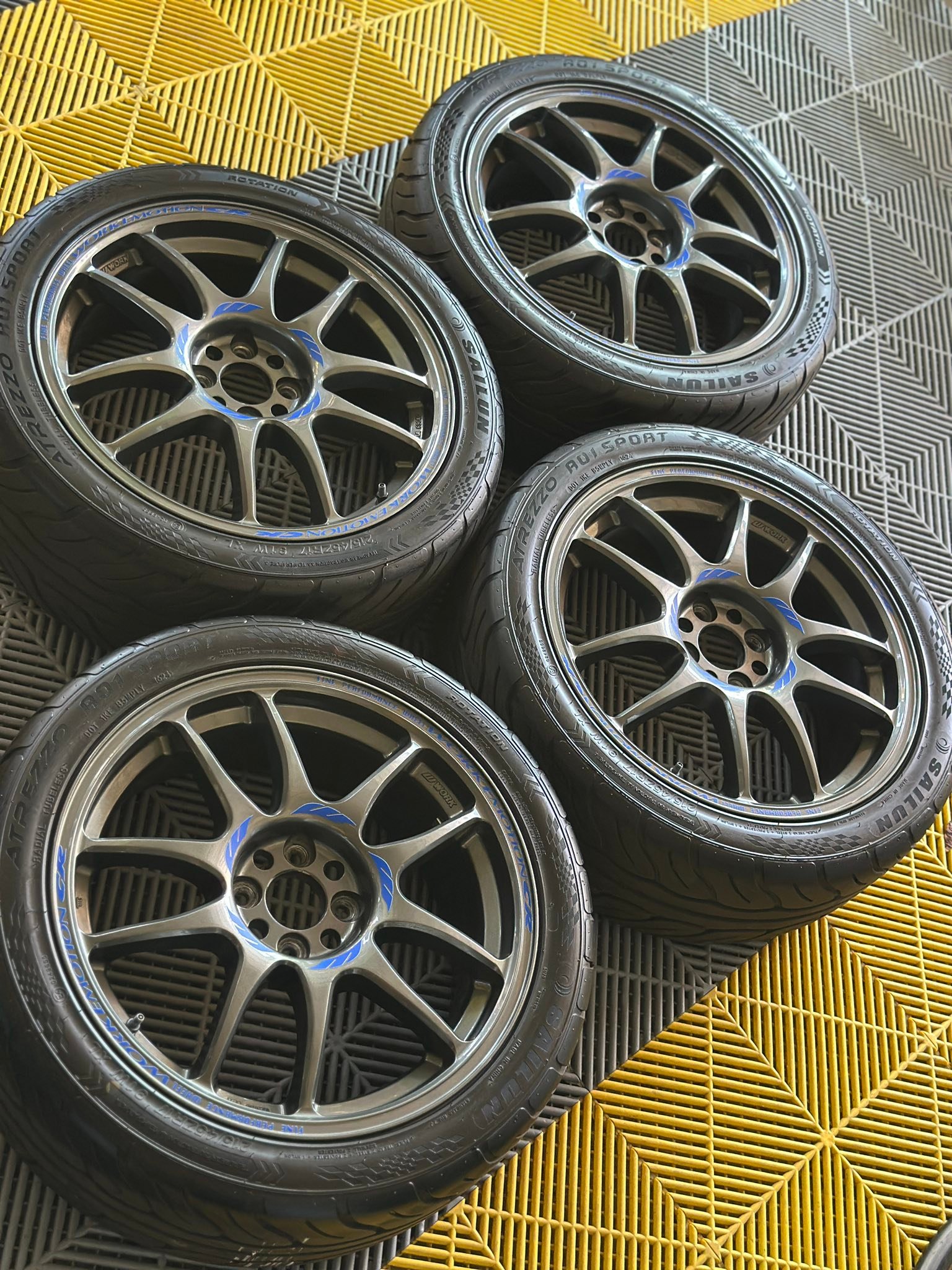 WORK Emotion CR Kai Made in Japan🇯🇵 Size/width• 17x7 Hole• 4H
