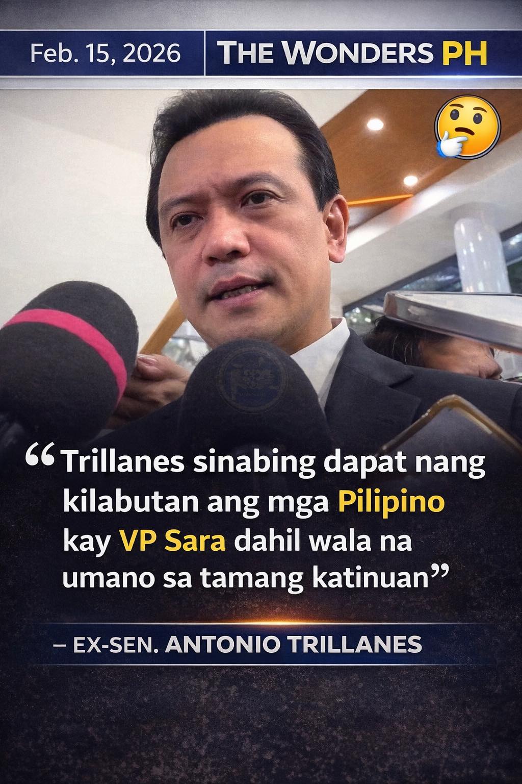 The Wonders - Ito ang pahayag ng kilalang kritiko ni Vp Sara Duterte at ...