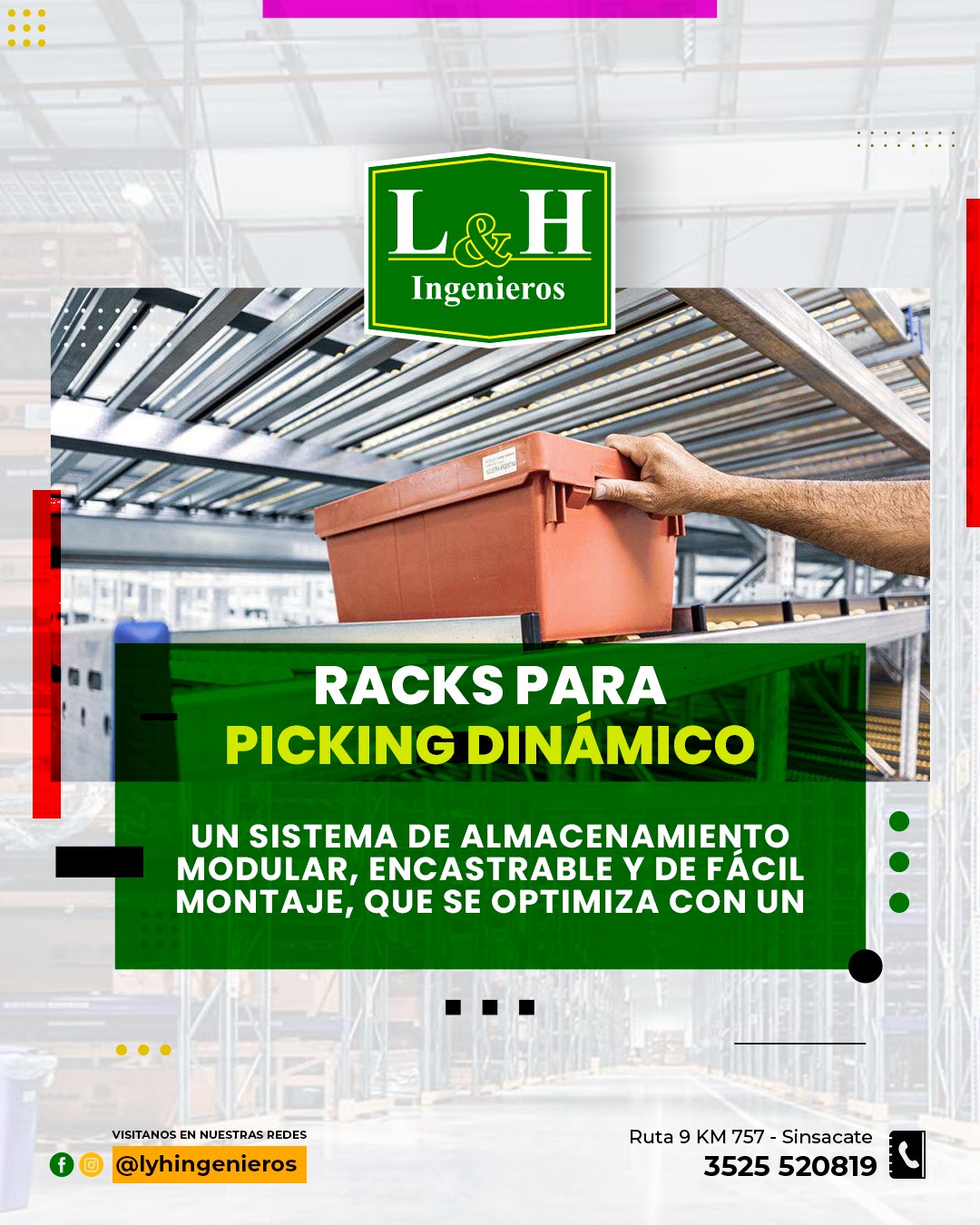 L&HIngenieros - 📌SOLUCIONES DE ALMACENAMIENTO! 👉🏽Racks para Picking ...