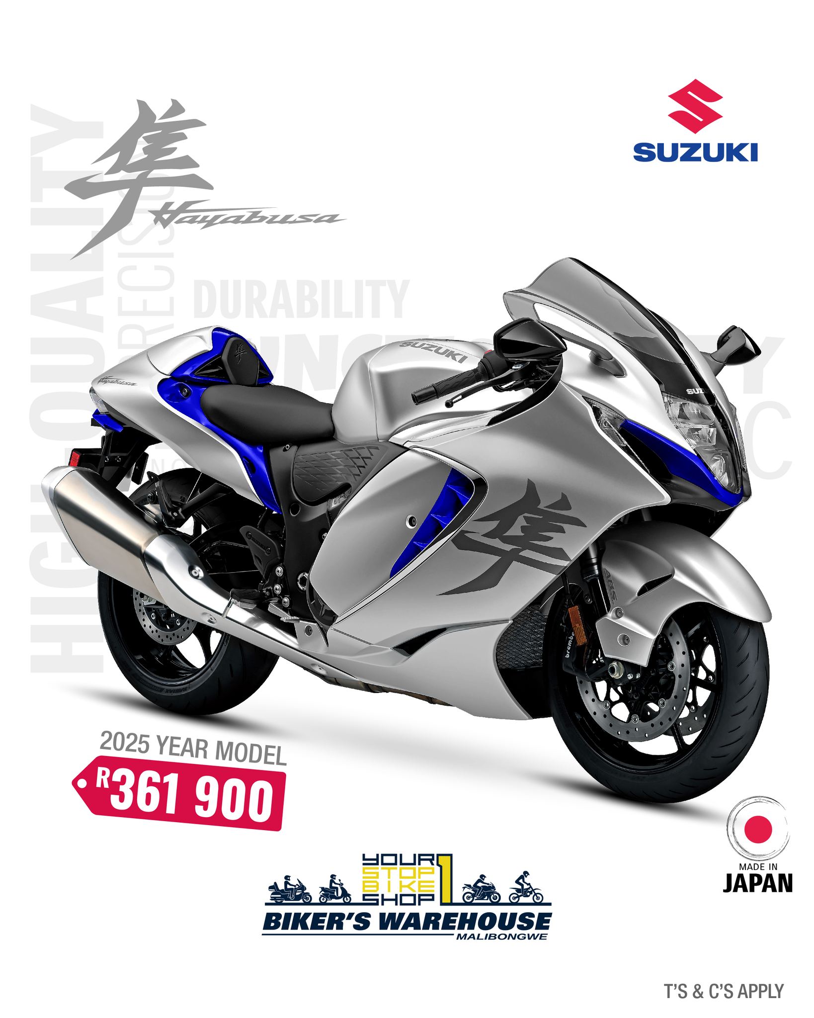 💨 Pure Power. Refined Aggression. 💨 The 2025 Suzuki Hayabusa in