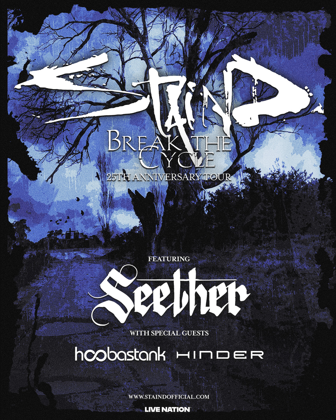 JUST ANNOUNCED! 🤘Staind is celebrating 25 years of Break The