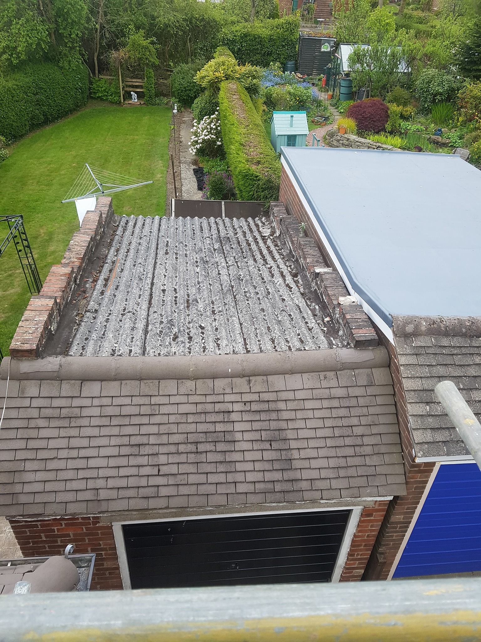 RW Roofing - Old asbestos garage roof fully stripped and... | Facebook