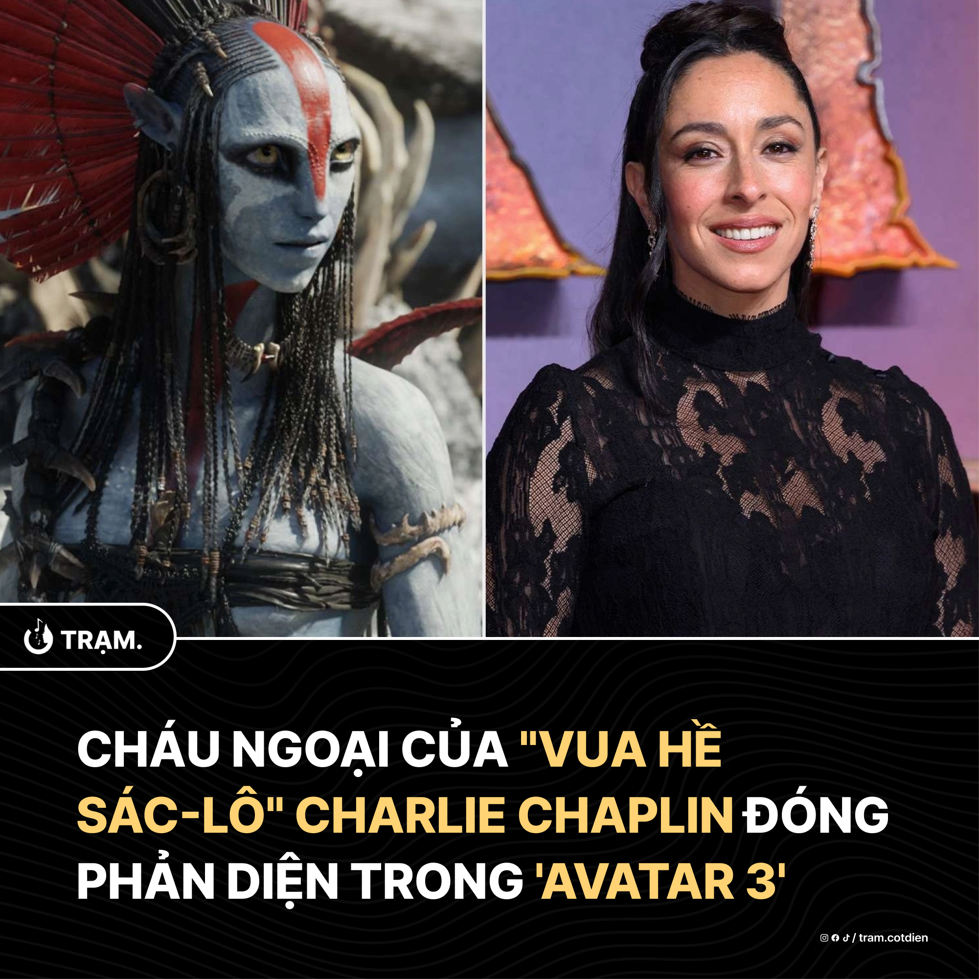 TRẠM. - Oona Chaplin, cháu ngoại của 