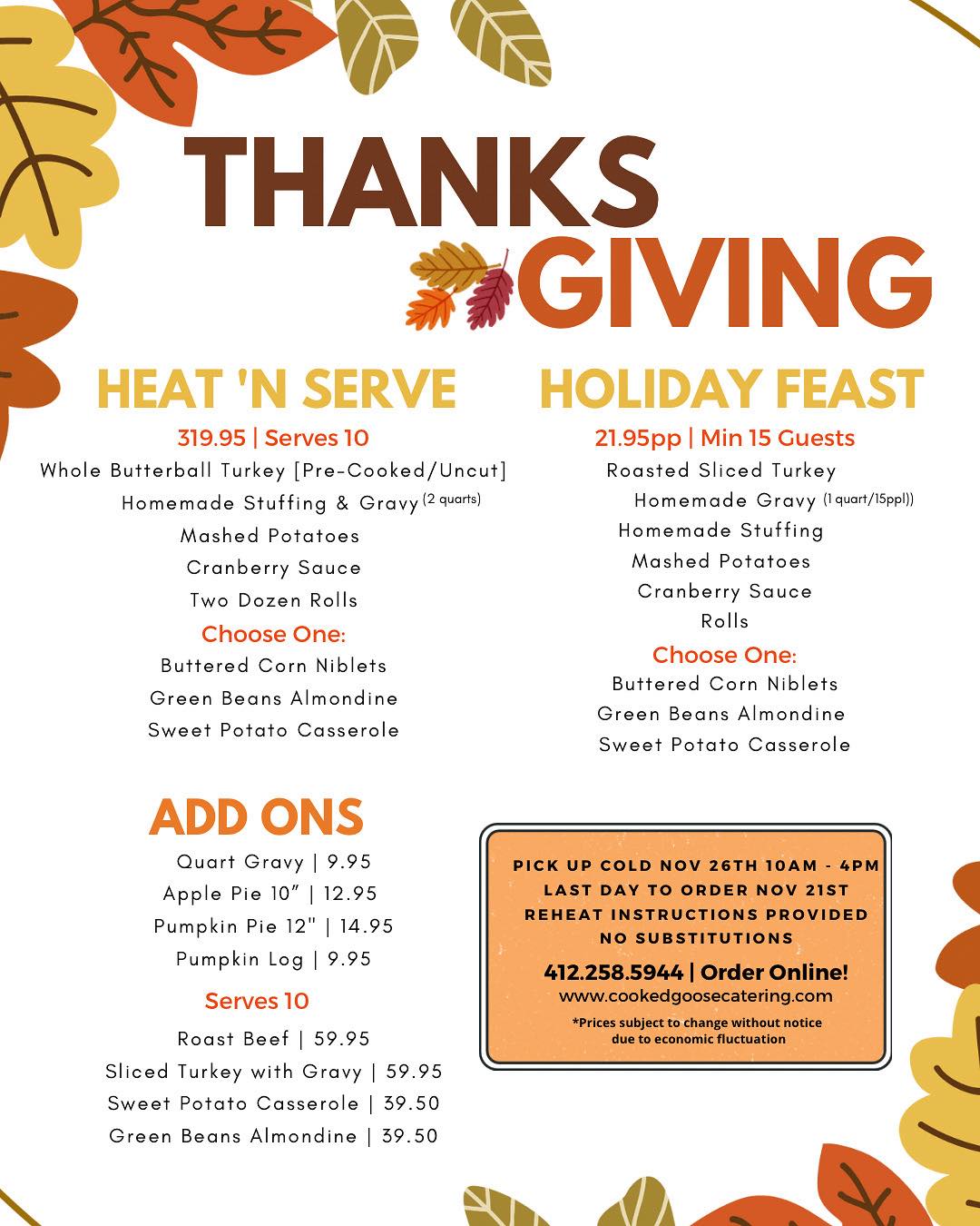 Cooked Goose Catering | Oakdale PA