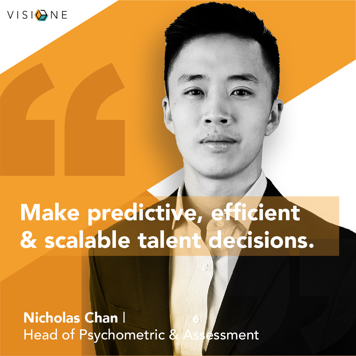 VisiONE - Meet Nicholas Chan, the Director of TalenX and...