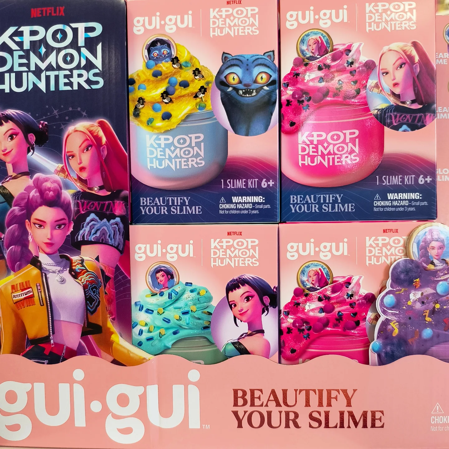 Kpop Demon Hunters slime kits available at The Red Balloon Toy Store