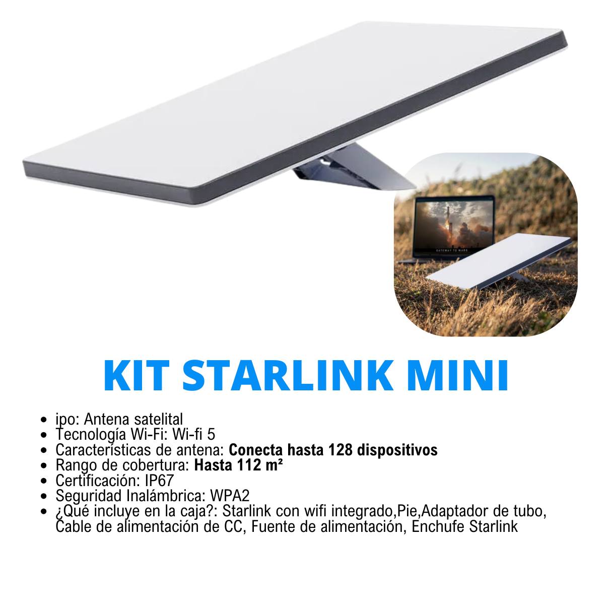 Soluciones - 🔖Kit de internet Satelital SpaceX Starlink Mini de alta ...