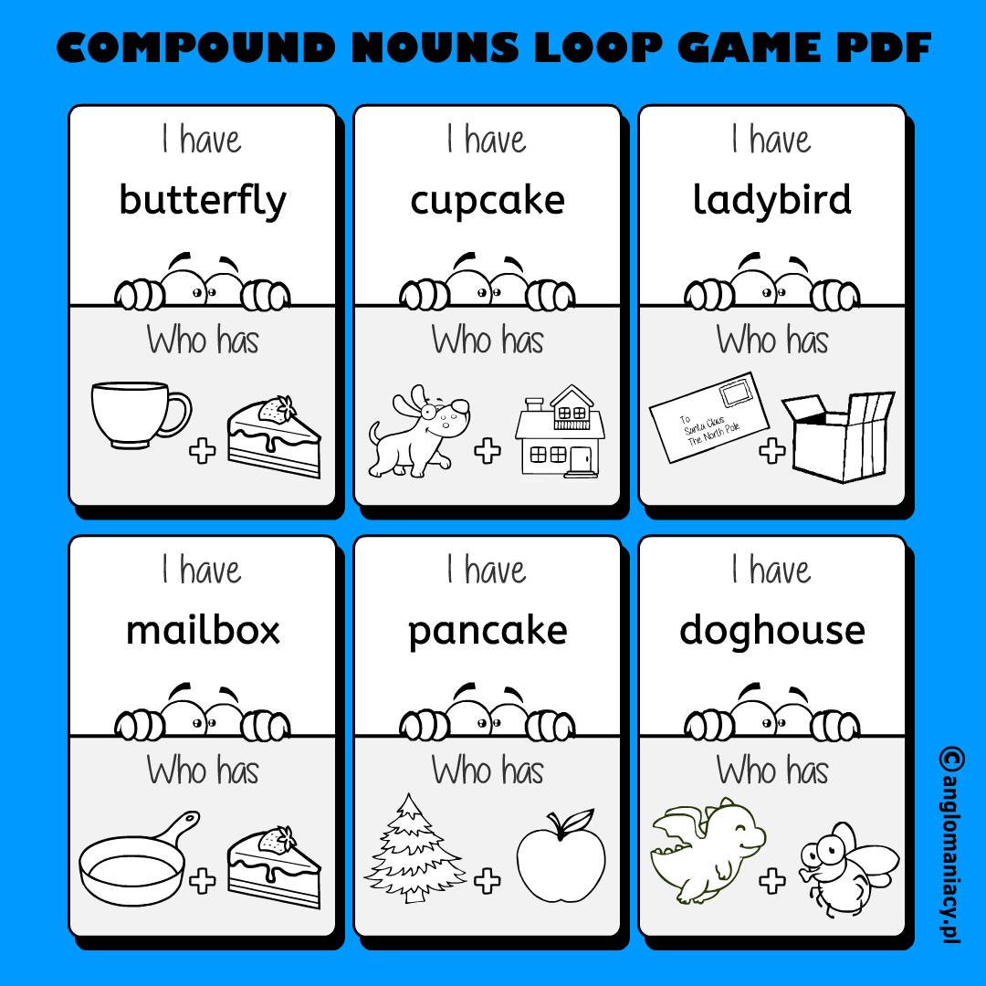 Anglomaniacy - COMPOUND WORDS LOOP GAME #compoundwords #games A set of ...