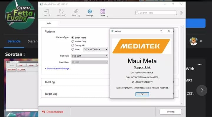 GSMdod - Modem META ver 10.1952.0.03 & MauiMETA_v10.1816.0.01