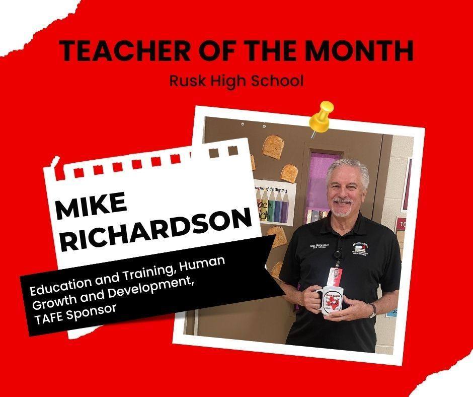 Rusk - 🎉🍎 Shout Out to Our Teacher of the Month! 🍎🎉 Congratulations to ...