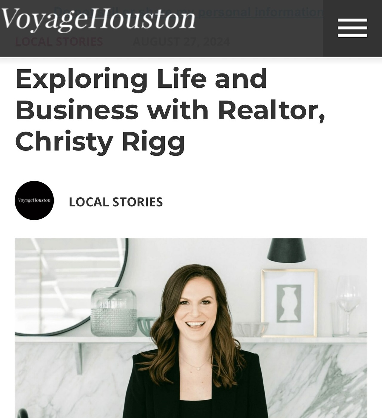 Christy Rigg, Realtor