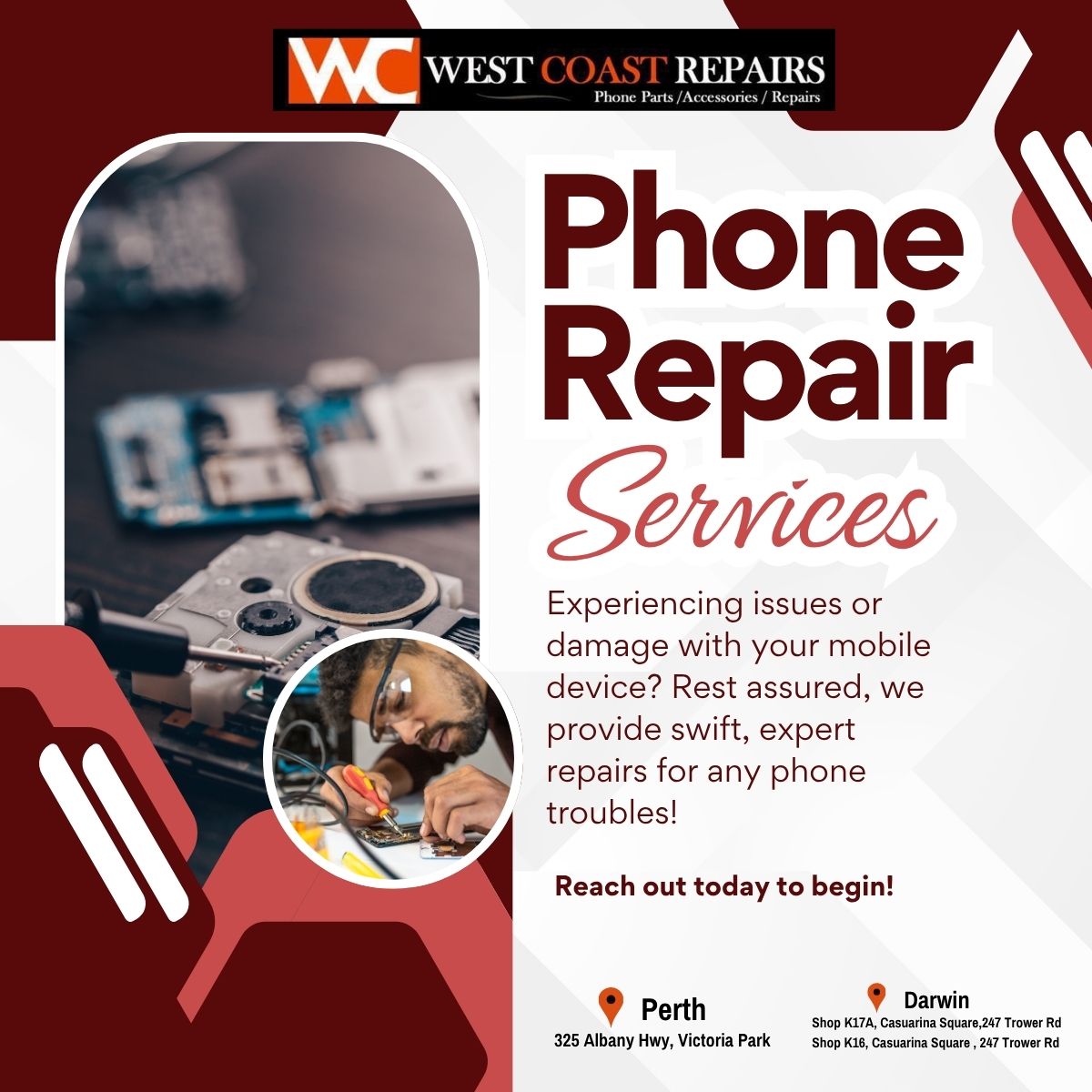 Westcoast Repairs- We Repair all Mobile Phones, Tablets & Laptops