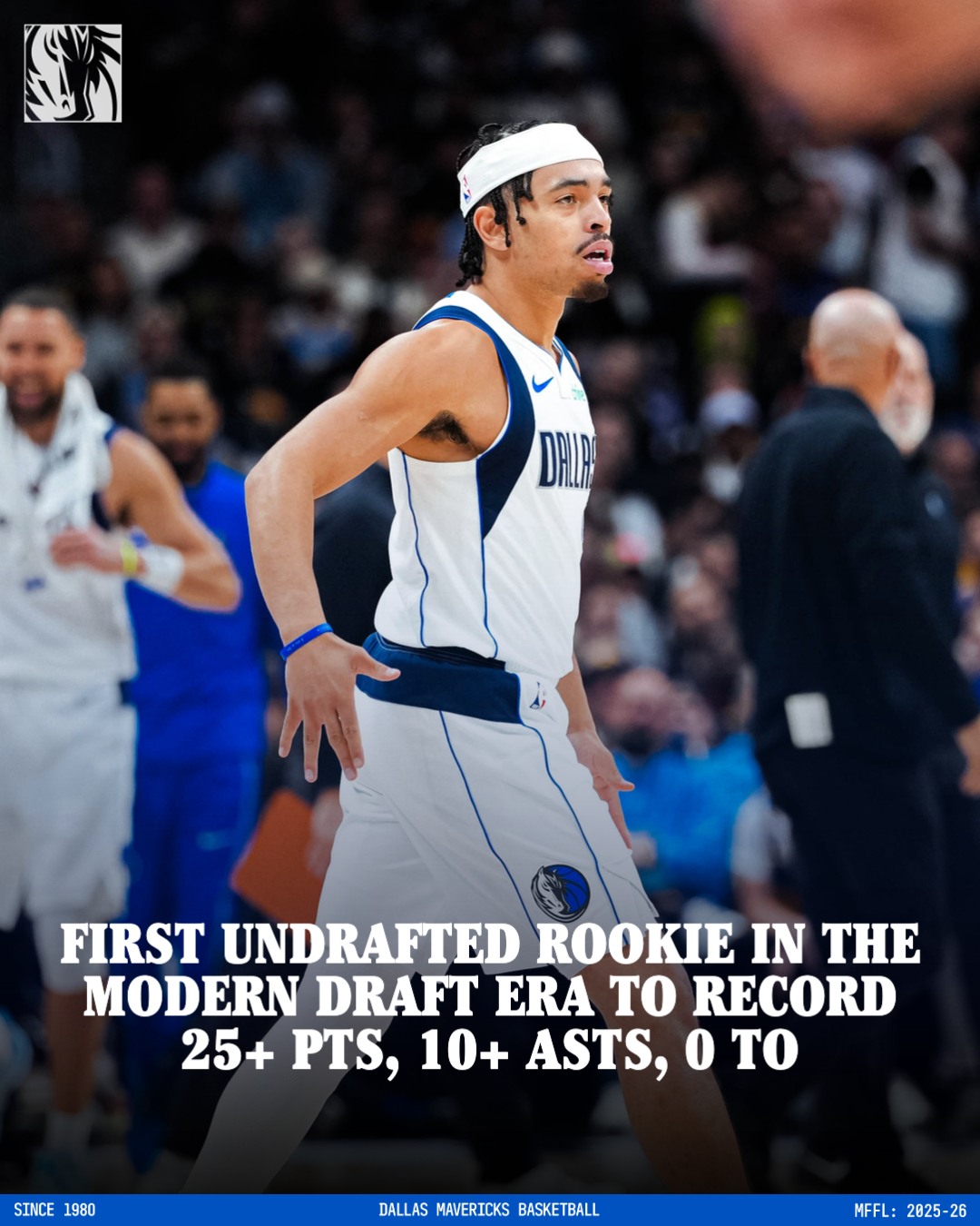 Dallas - The Rook was locked🔒Ryan is the first rookie to record 25 PTS ...