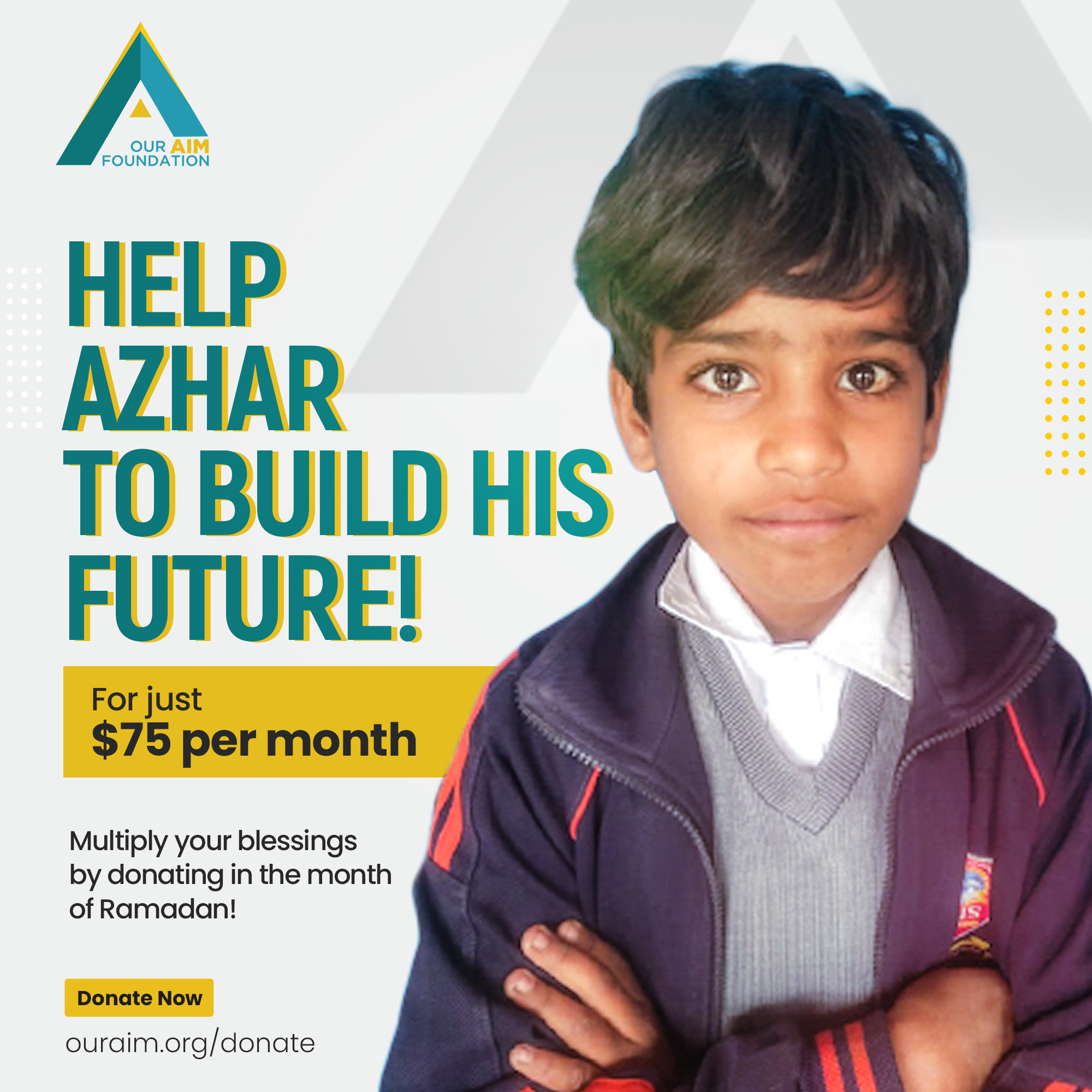 Meet Azhar Javaid - a child with big... - Our AIM Foundation | Facebook