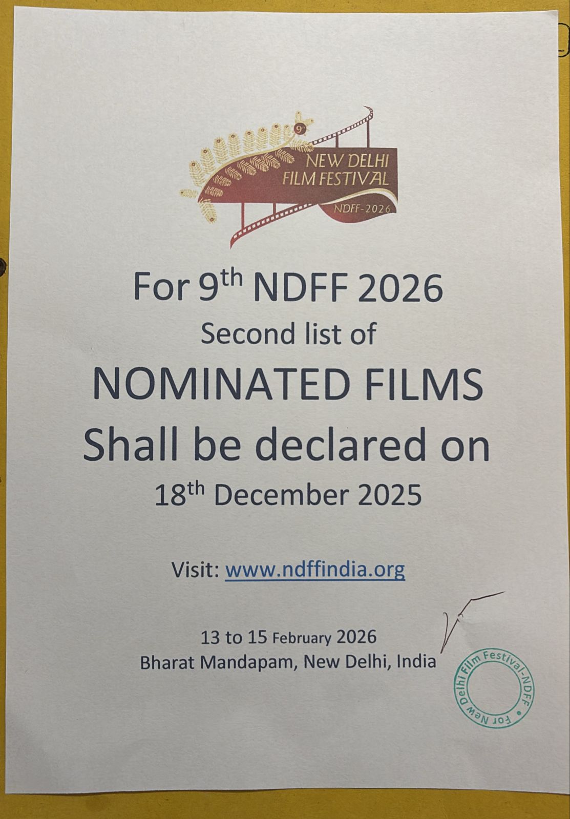 New - 🎬 9th NDFF 2026 | Big Update! 🎬 The Second List of NOMINATED ...