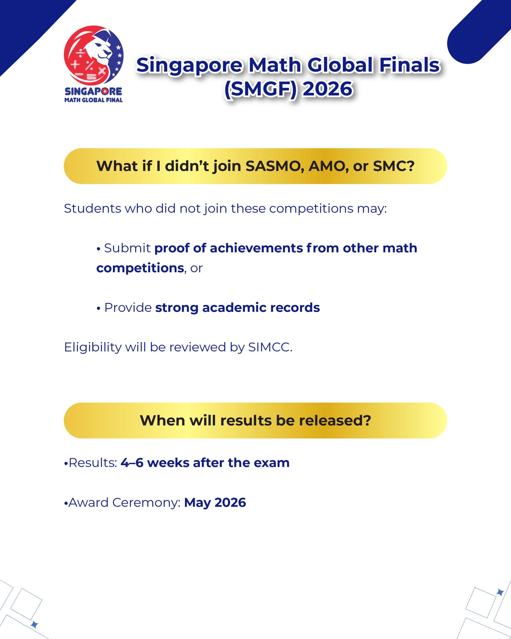 🌍 SMGF 2026 – Singapore Math Global... - SIMCC SASMO Cambodia | Facebook