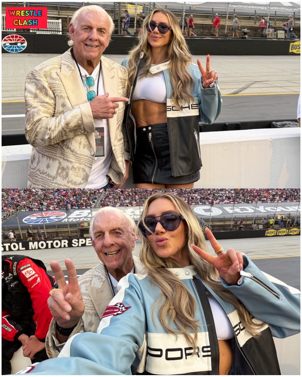 スポーツ選手 Ric Flair Charlotte Flair Ric Flair and Charlotte Flair at NASCAR Event ♥️