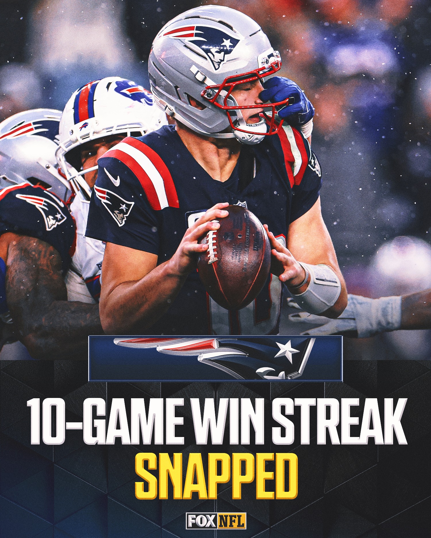 NFL on FOX - The Patriots 10-game winning streak has come... | Facebook