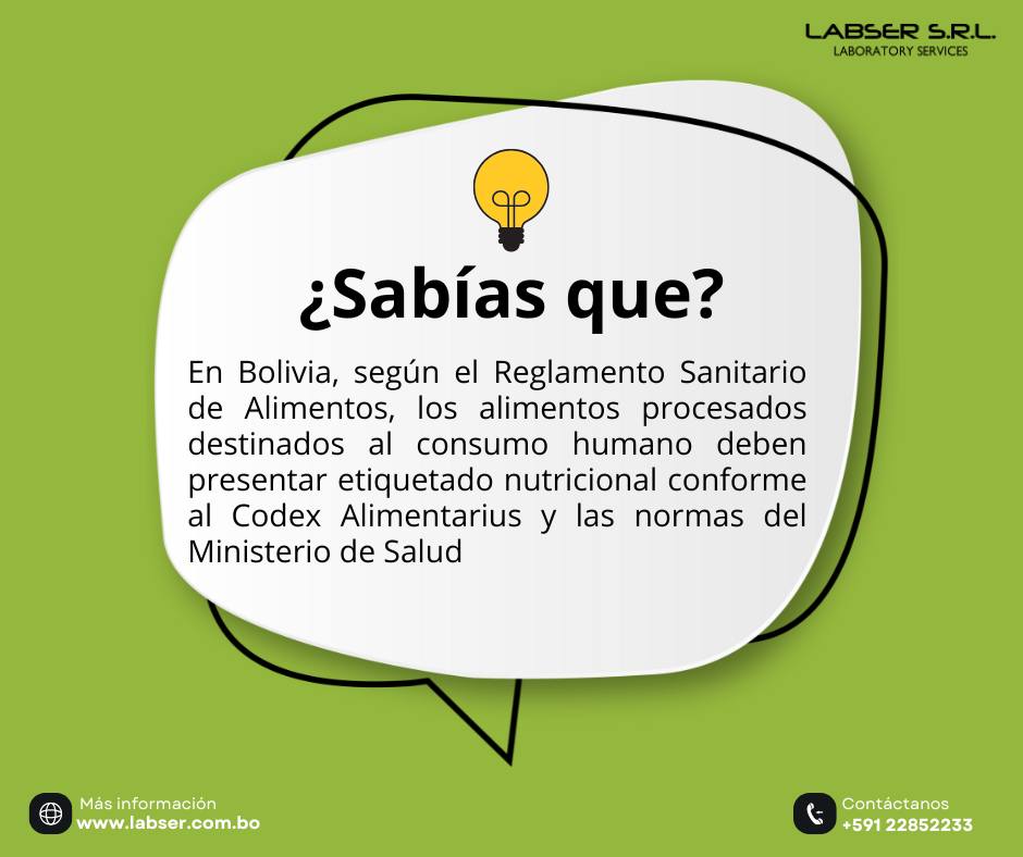LABSER - 🔍 ¿Sabías que…? El etiquetado nutricional no es solo una ...