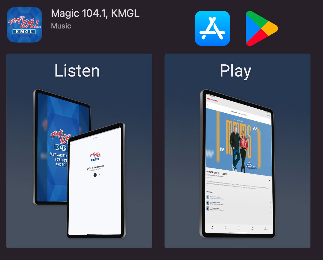 Magic 104.1, KMGL | Oklahoma City OK