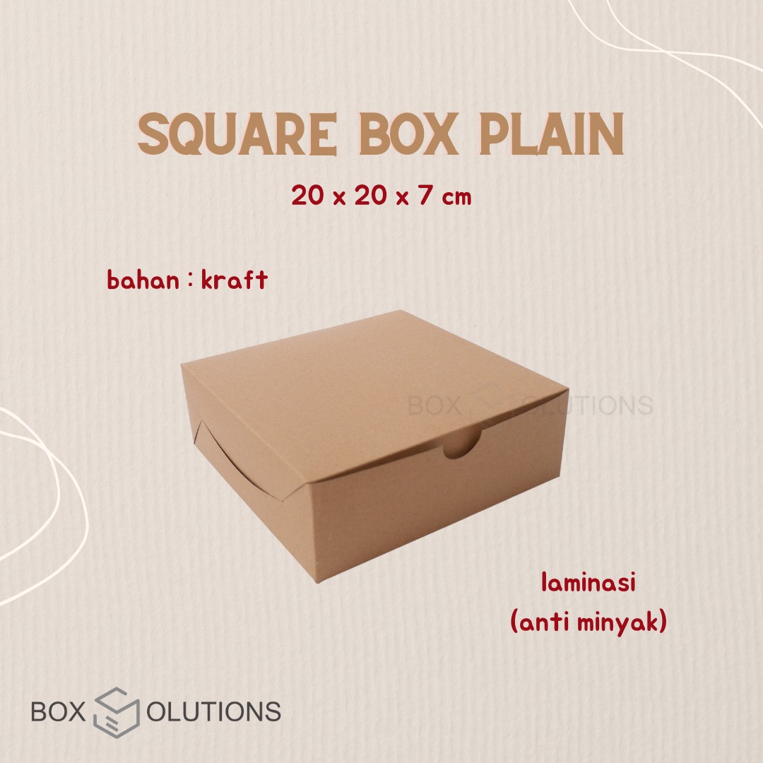 [ READY STOCK ] square box / dus... - Box Solutions Makassar