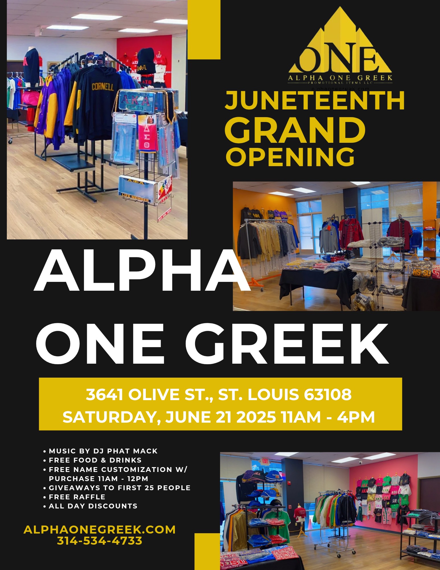 TODAY! 🎉🎉🎉... - Alpha One Greek and Promotional Items LLC | Facebook