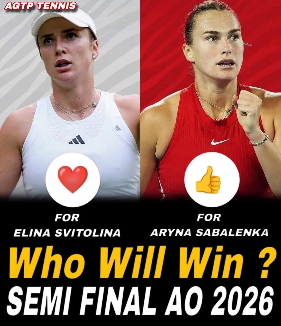 AGTP Tennis - 🔥 SEMI-FINAL CLASH – AUSTRALIAN OPEN 2026! 🎾... | Facebook