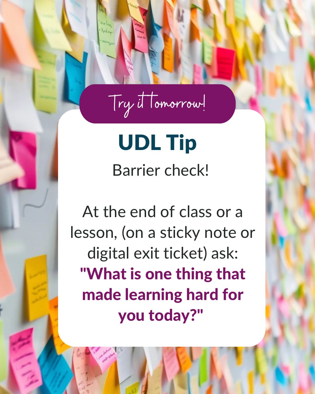 Novak - Ready for a quick classroom win? 🏆 Here is a simple UDL Tip to ...