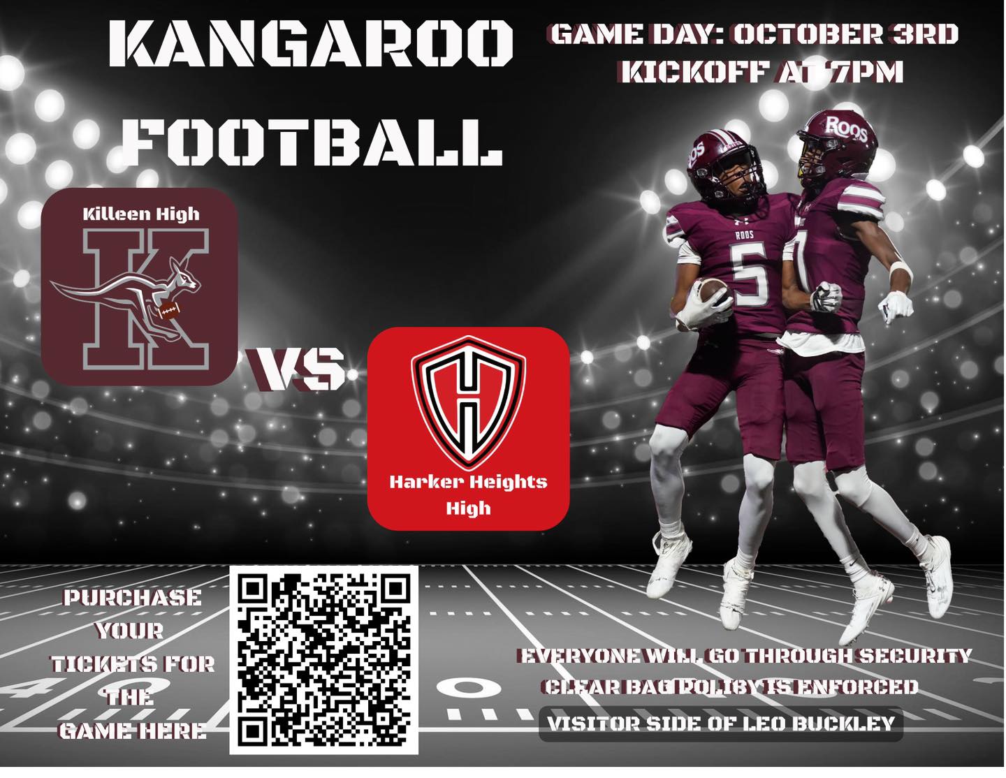 Killeen - 🐾🏈 It’s GAME DAY, Roo Nation! 🏈🐾 Come out and support your ...