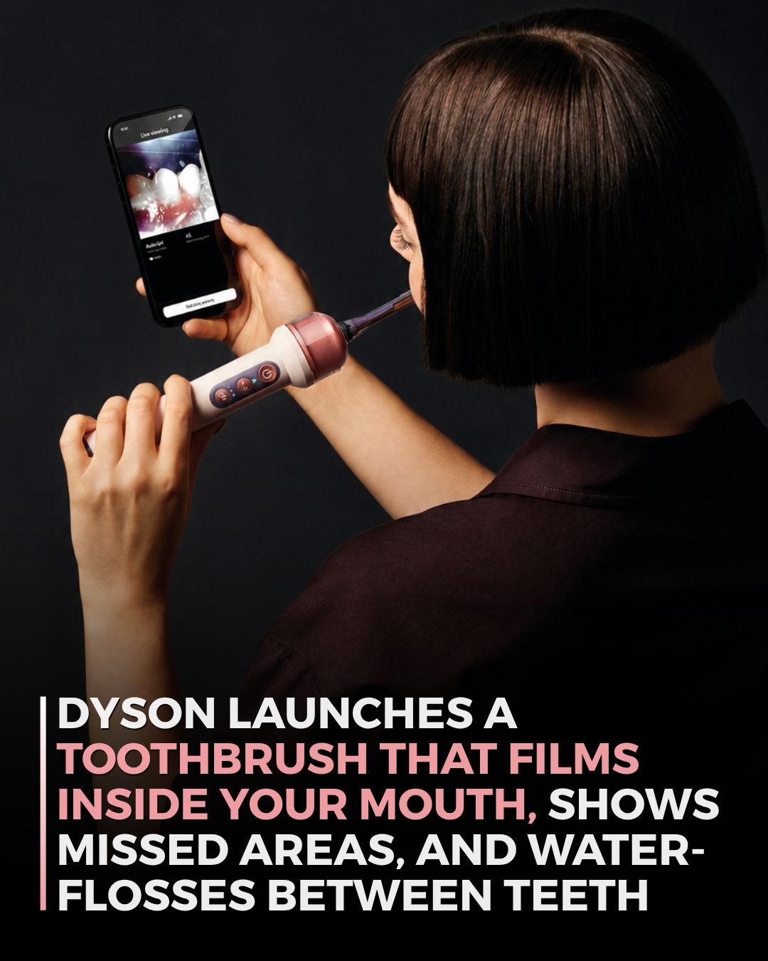 ボブ A toothbrush that can livestream what it sees inside your mouth