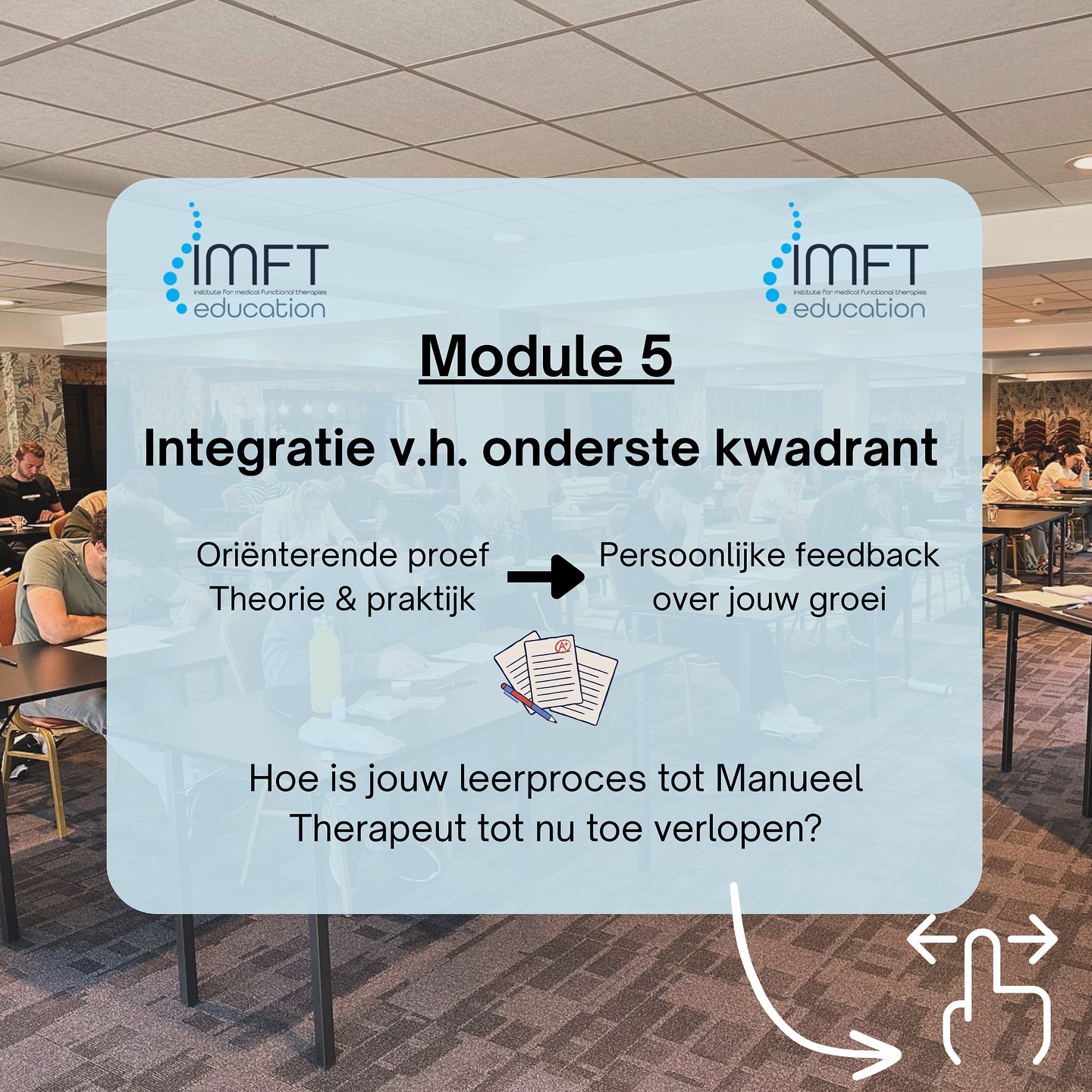 IMFT-Education Postgraduate opleidingen voor Kinesitherapeuten. | Koksijde
