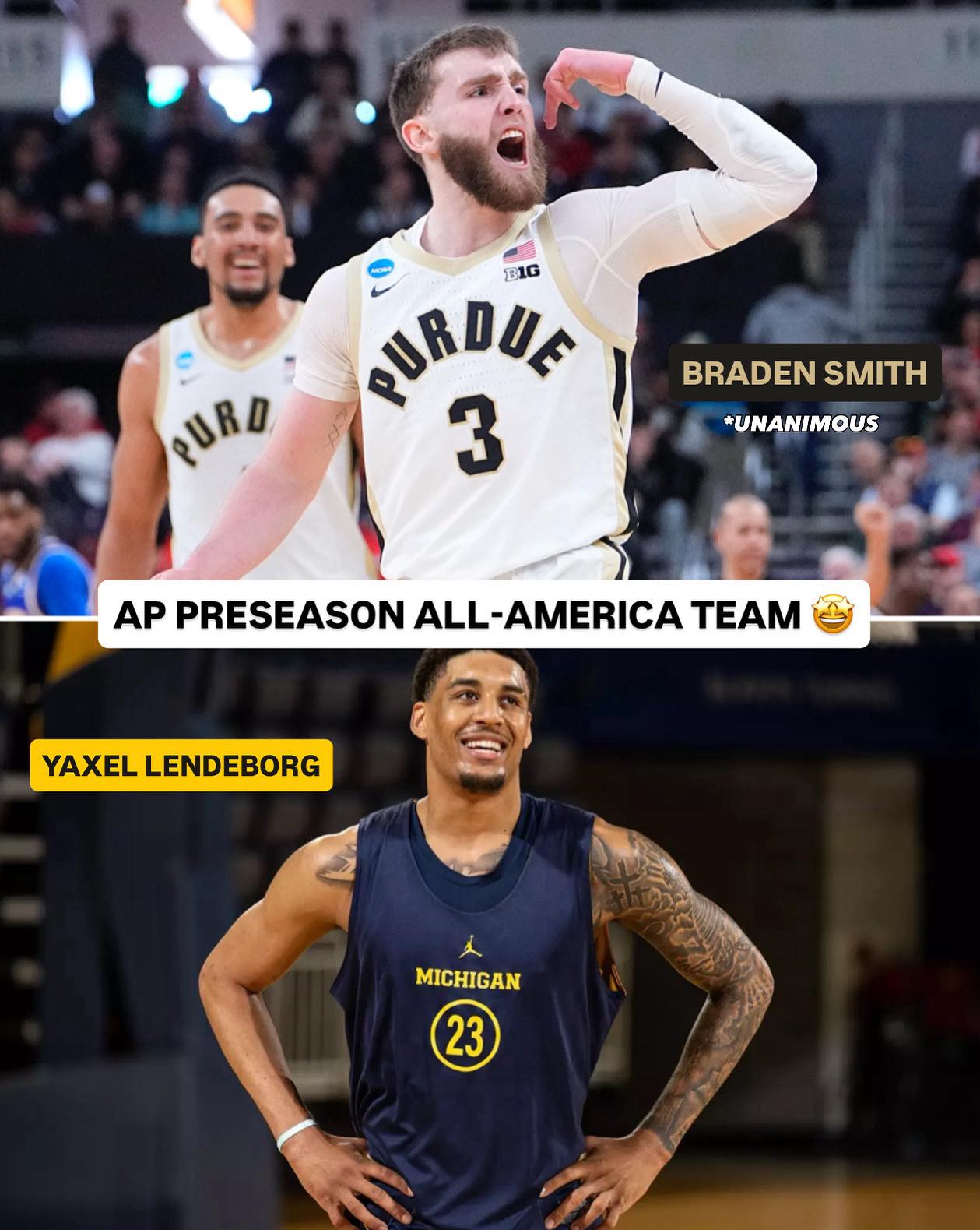 Big - Two Big Ten stars were named to the 2025-26 AP Preseason All ...