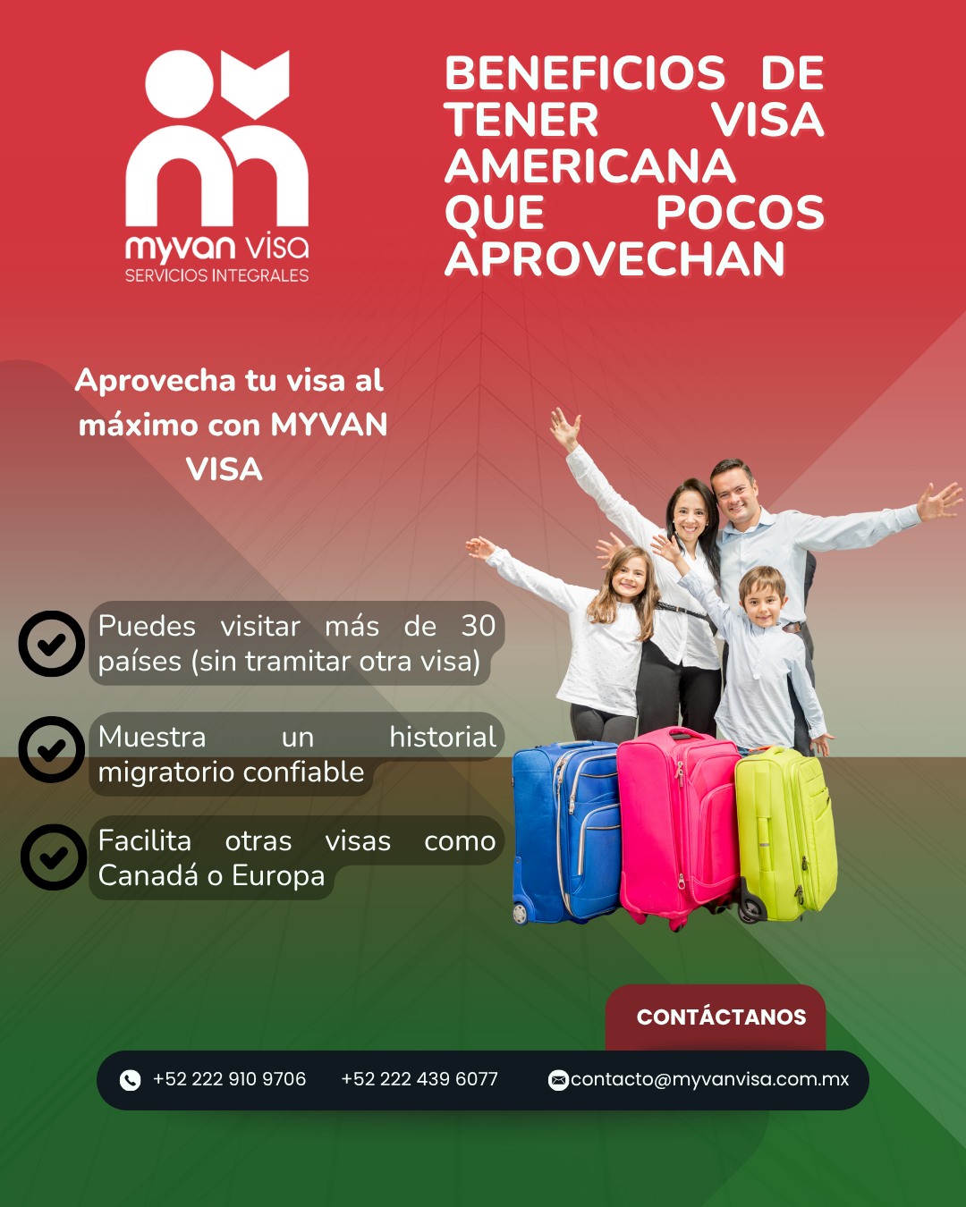 🇺🇸 Beneficios de tener... - MYVAN VISA Servicios Integrales | Facebook