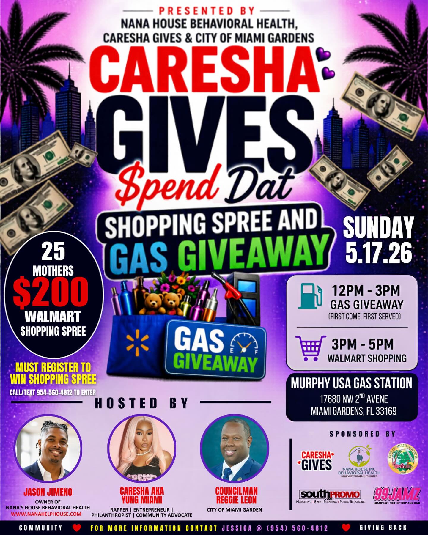Miami Gardens, we're giving BACK in a big way 💜✨ Join us for