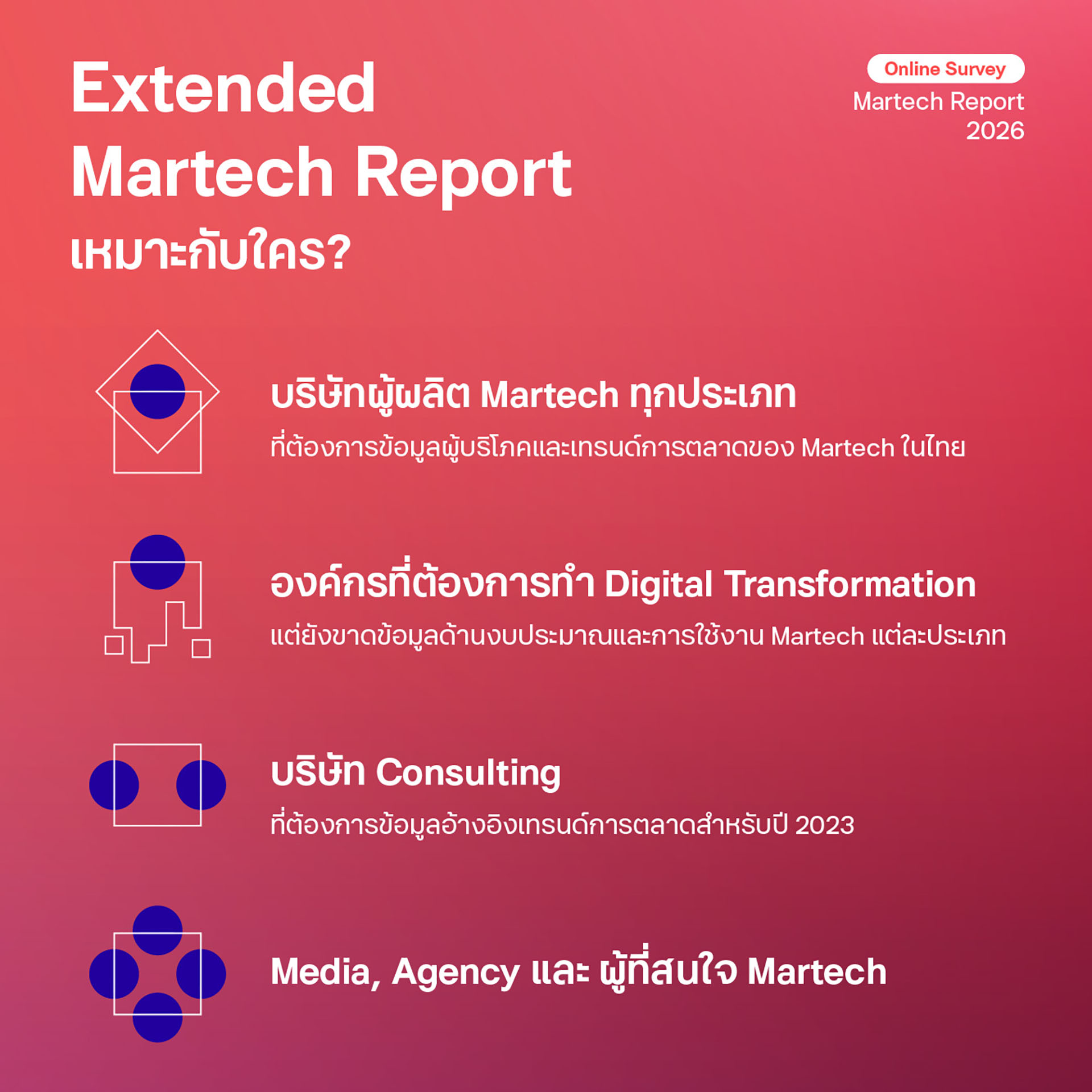 ทำที่บ้าน - 💫 Extended MarTech Report เหมาะกับใครบ้าง ...