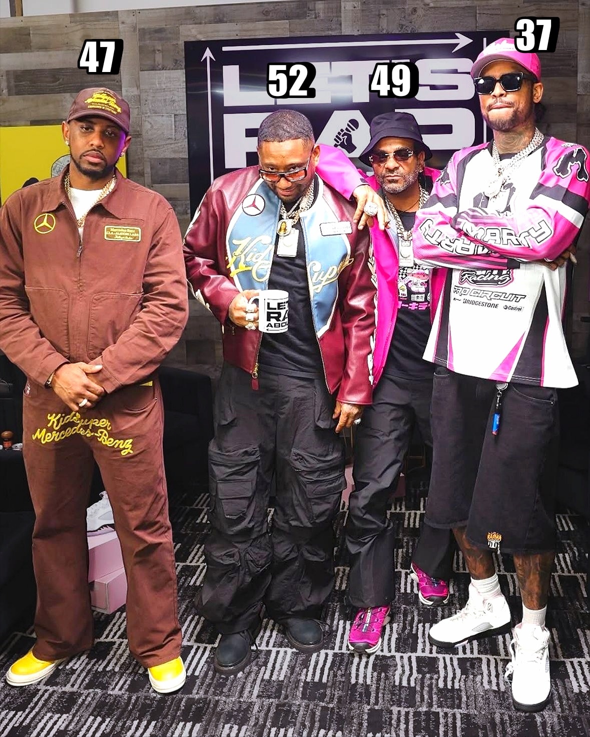 Black suits, New York presence. 🗽 Fab, Jim Jones, Maino & Dave East.
