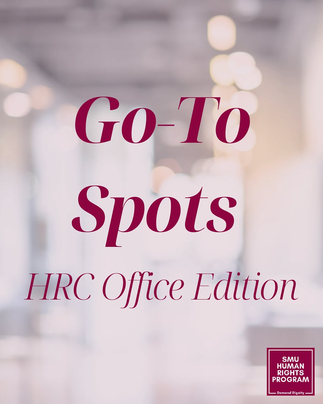Our HRC office is full of... - SMU Human Rights Program | Facebook