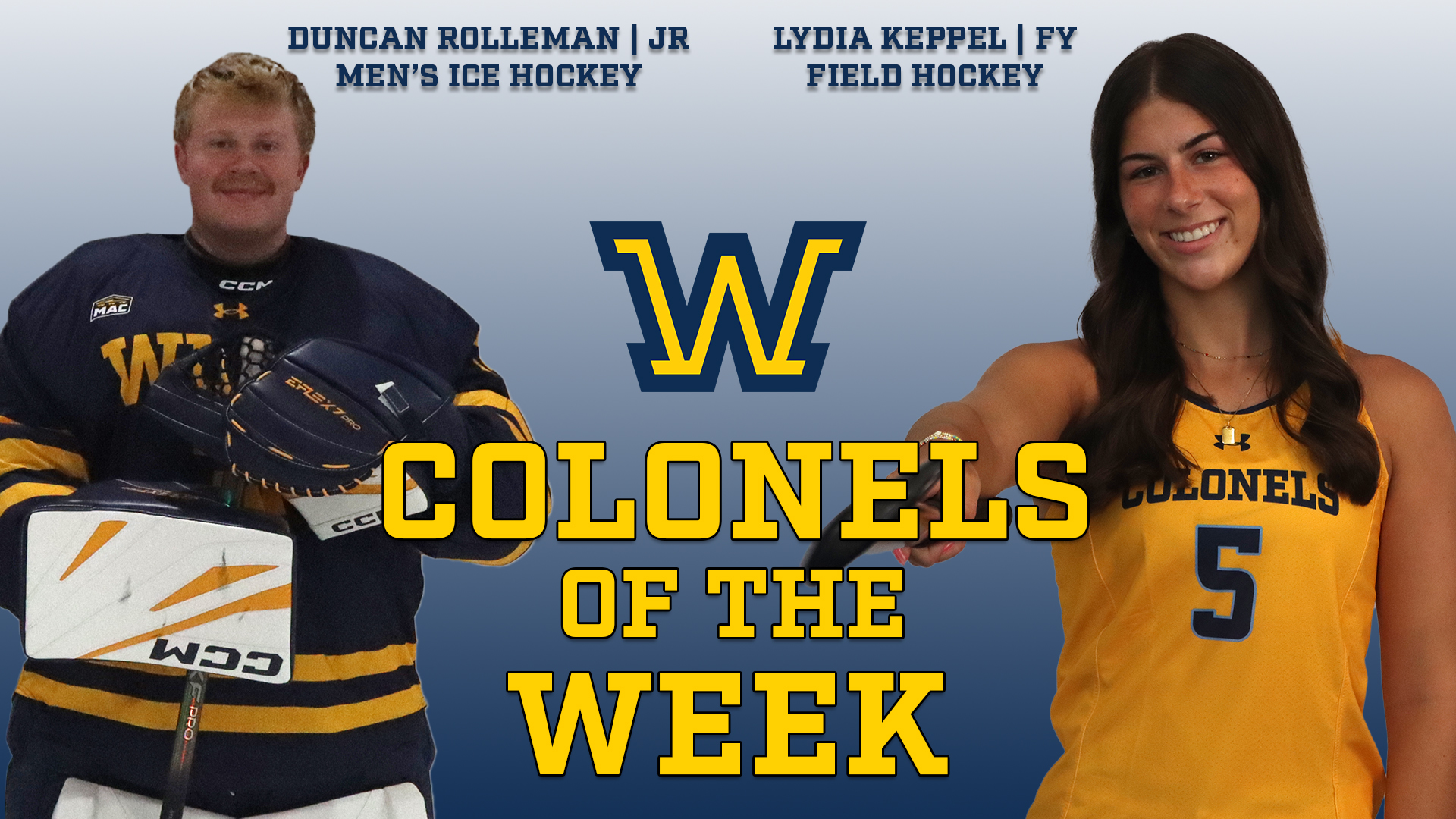 Wilkes - Congratulations to your Colonels of the Week, Duncan Rolleman ...