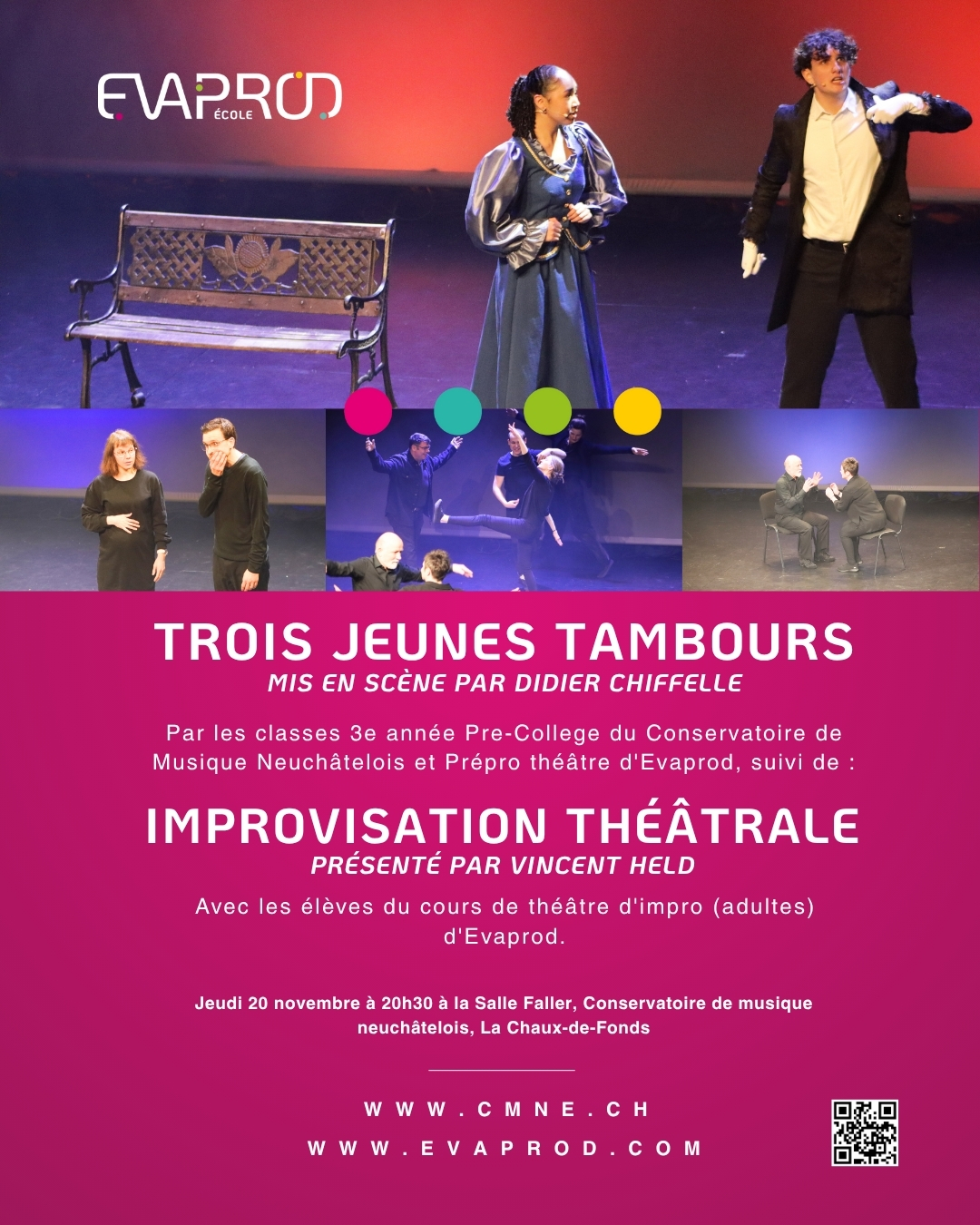 École Evaprod - !! NOUVEAU COURS !! 🎭 IMPROVISATION THÉÂTRALE 🎭 Venez ...