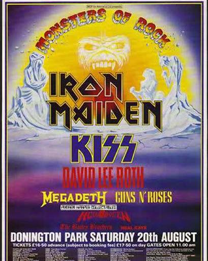 Today in 1988…Iron Maiden, Kiss, David Lee Roth, Megadeth, Guns N
