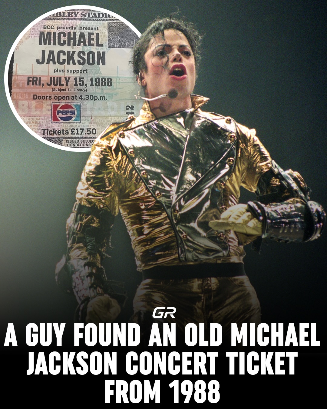 While helping his mother move, a man discovered an original ticket
