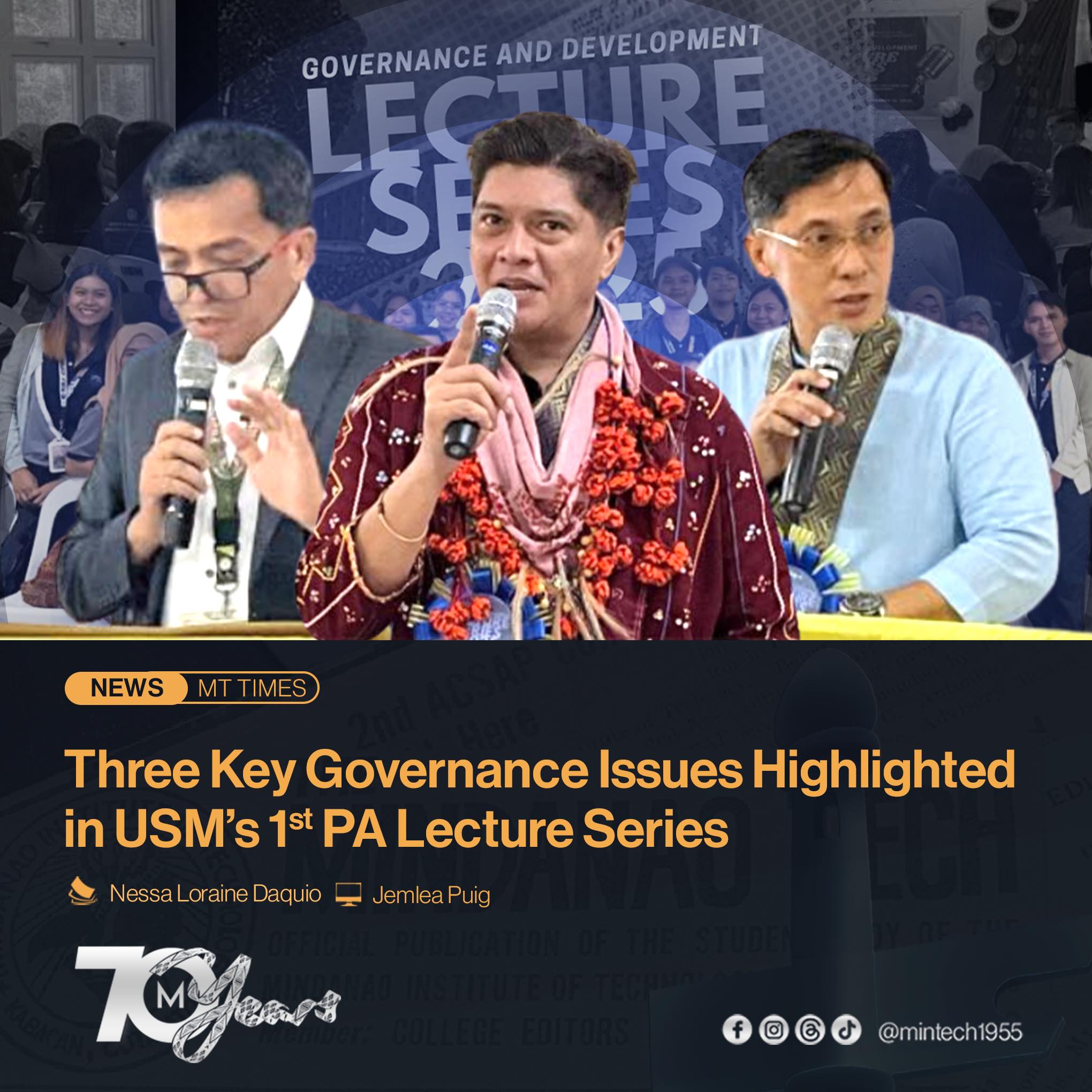 𝗧𝗵𝗿𝗲𝗲 𝗞𝗲𝘆 𝗚𝗼𝘃𝗲𝗿𝗻𝗮𝗻𝗰𝗲 𝗜𝘀𝘀𝘂𝗲𝘀... - The Mindanao Tech | Facebook