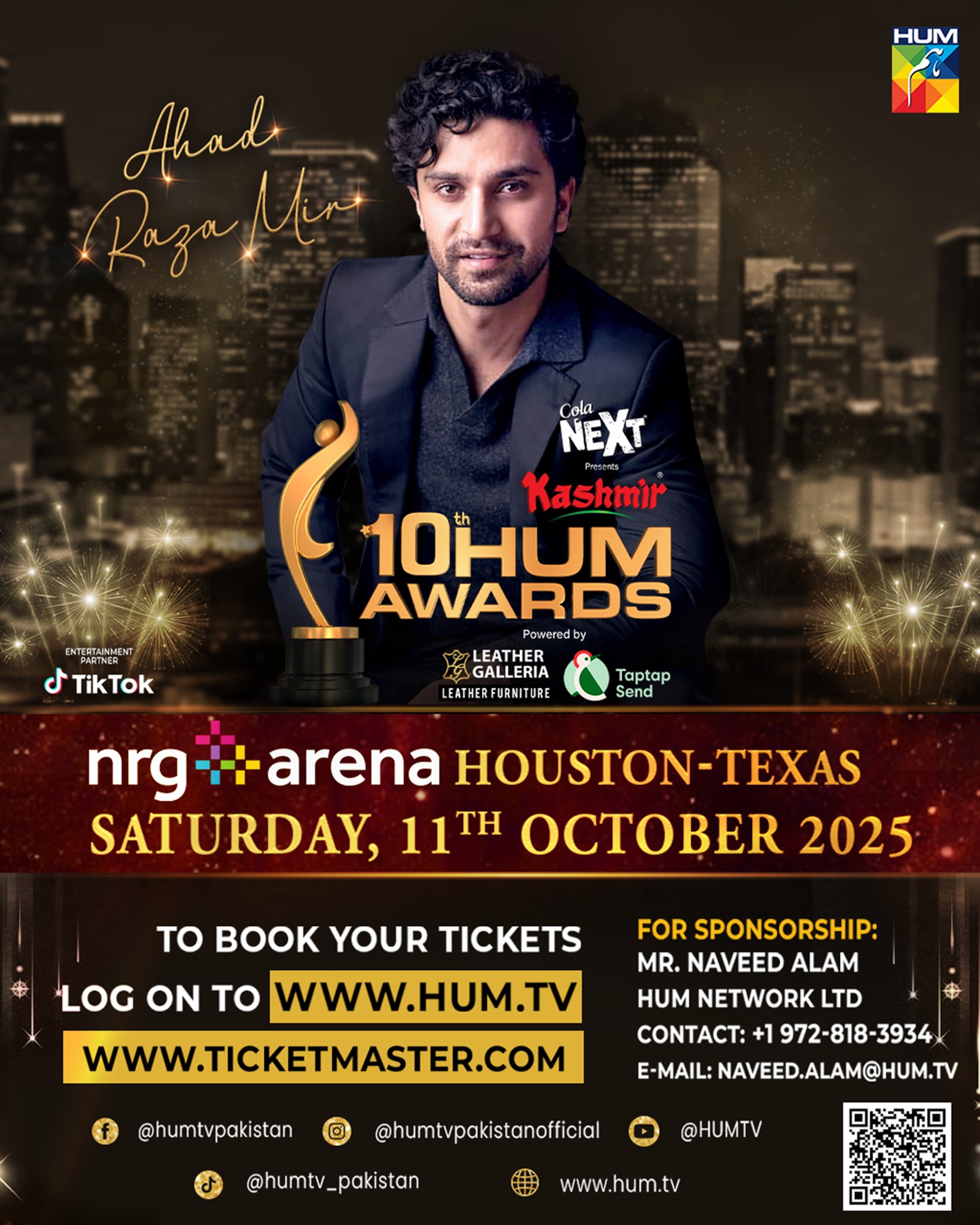 HUM TV - The Most Loved Star Of Pakistan — Ahad Raza Mir 💫... | Facebook