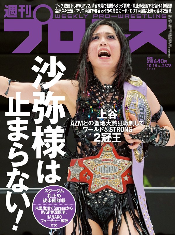 週刊プロレス 10月15日号（WEEKLY PRO-WRESTLING No.2378）特別定価