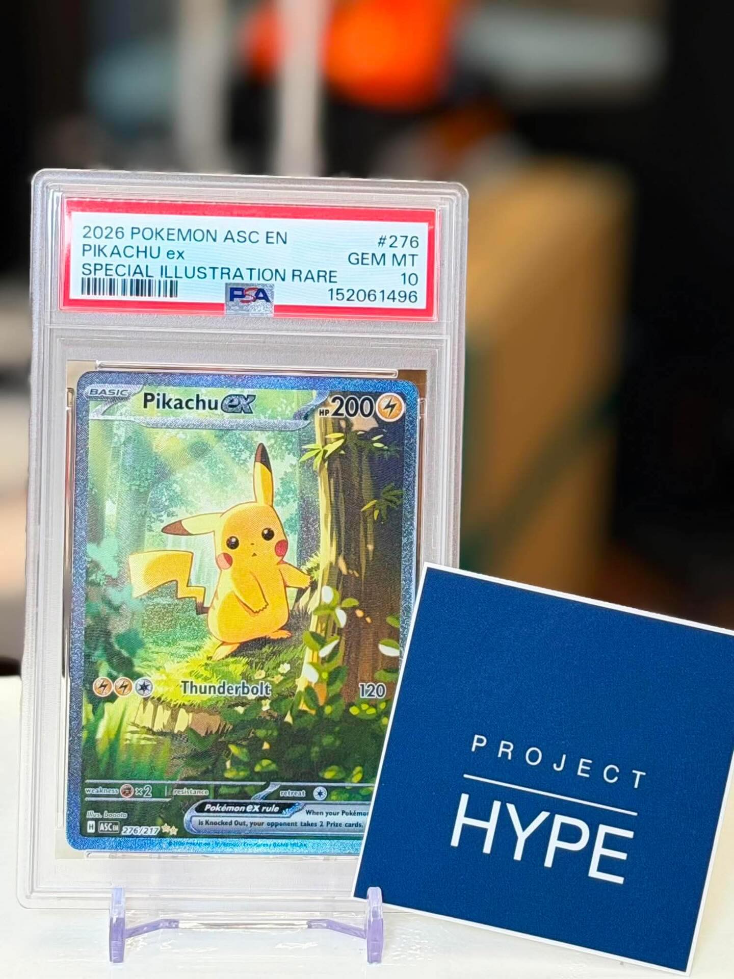 2026 Pokemon English Pikachu Ex SIR PSA10 ราคาเริ่มต้น: 1xx,xxx+ 