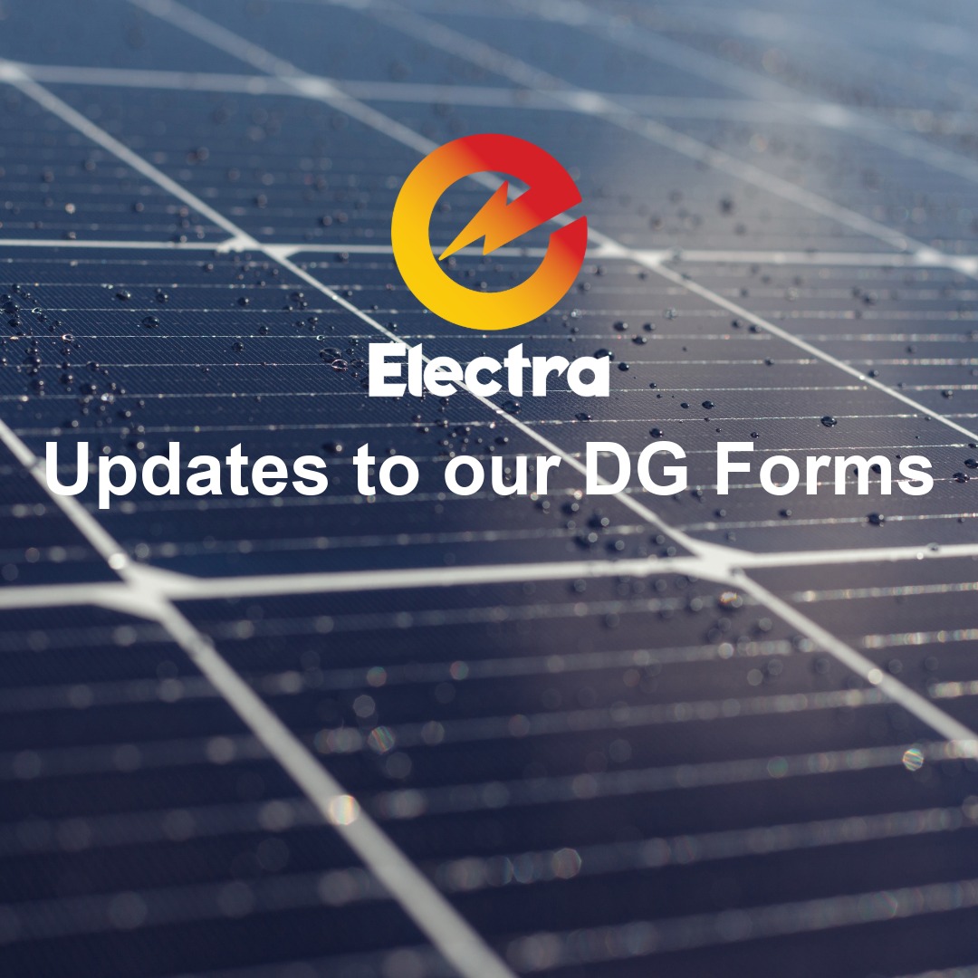 Electra - ⚡Our Distributed Generation form has been... | Facebook