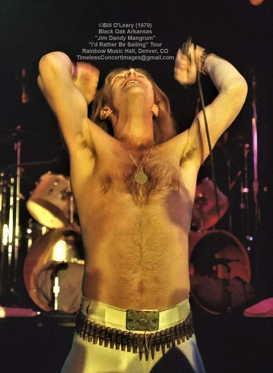 Photographing Black Oak Arkansas at Denver's Rainbow Music Hall in