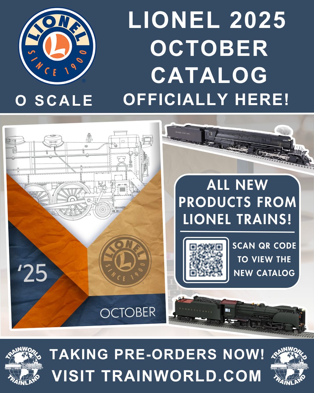 TrainLand - Lionel 2025 October Catalog is HERE! 🚂 Scan the QR code to ...