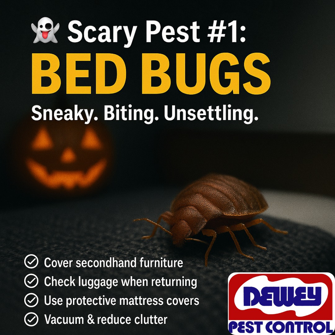 Dewey - 🎃 #1 on our list of Scary Pests: BED BUGS! Just in time for ...