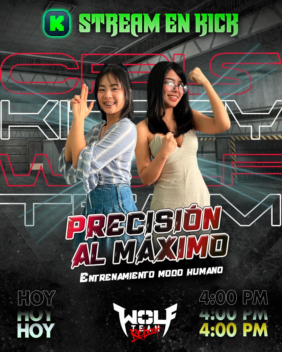 Wolfteam - ¡HOY entrenamos puntería y reflejos! 🔥 Kitty y Cris estarán ...